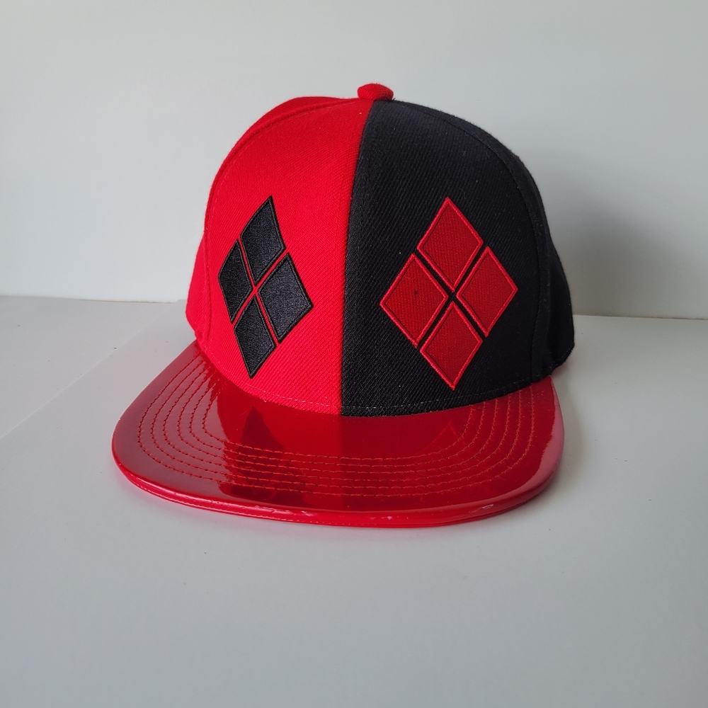 Harley Quinn Hat Adjustable Snap Back Youth DC Comics
